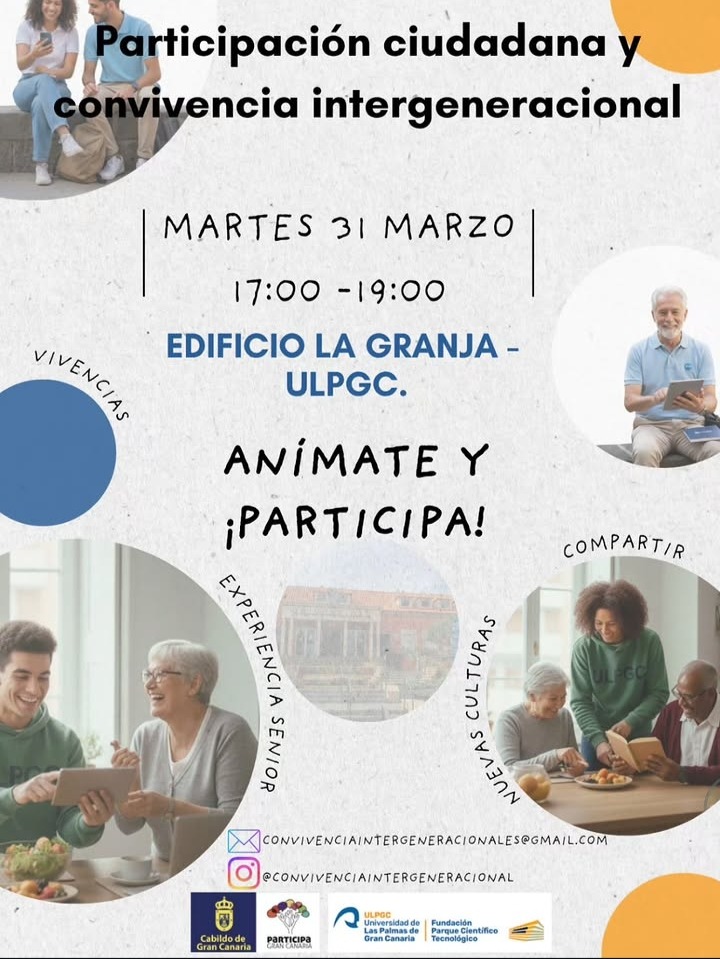 Más información sobre el proyecto: Participación ciudadana y convivencia intergeneracional